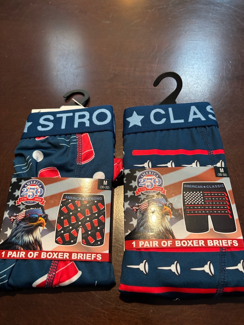 2 Pair America Strong 250 Red White & Blue Beer Pong & Flag NWT